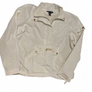 Lauren Ralph Lauren White Jacket with Gold Accents